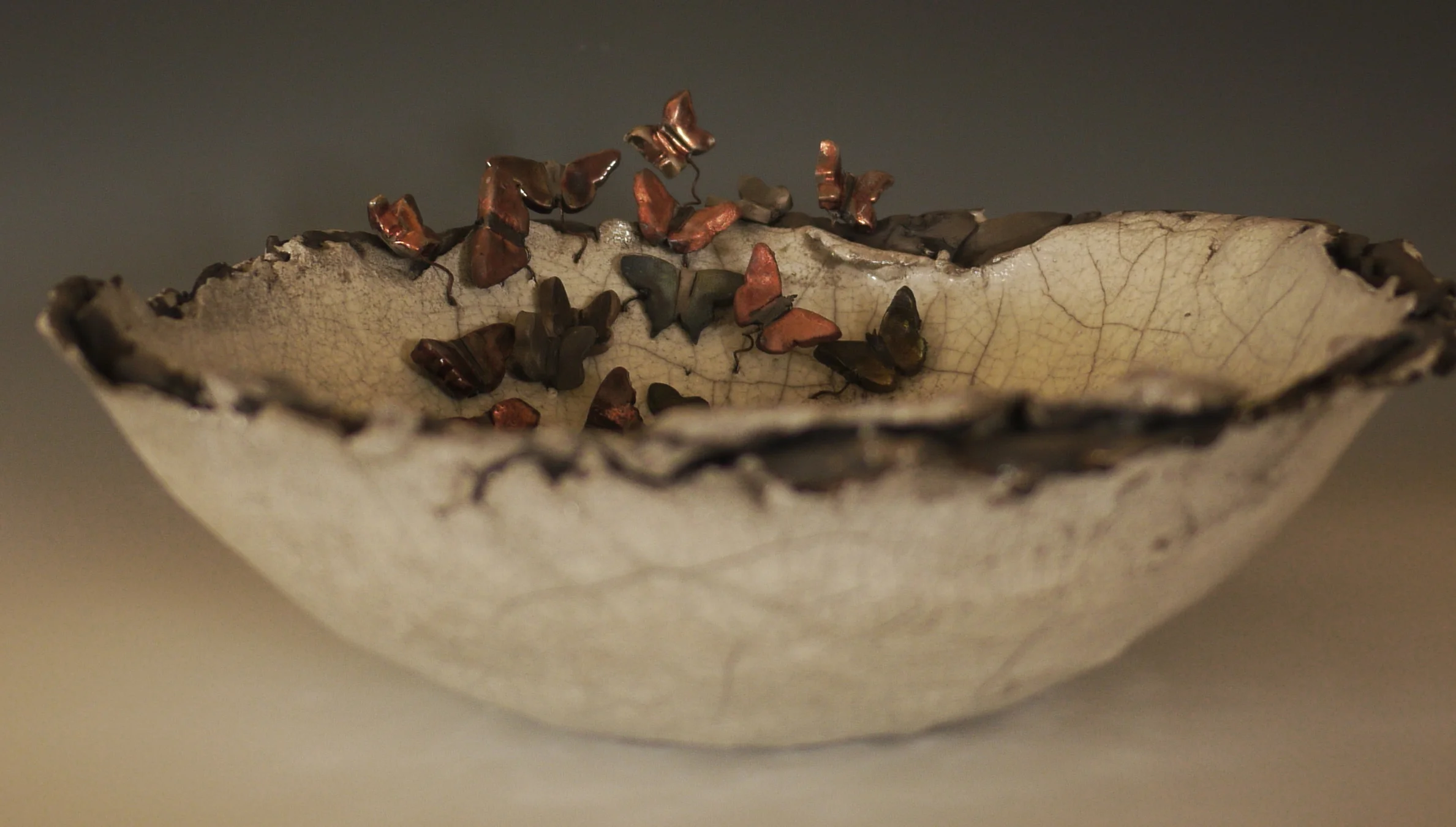 "Copper Butterfly Bowl"