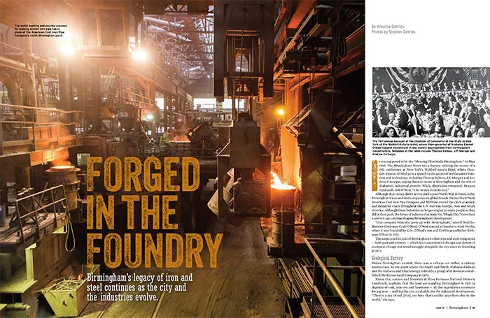 "Forged in the Foundry," Birmingham Magazine, Jan. 1, 2014