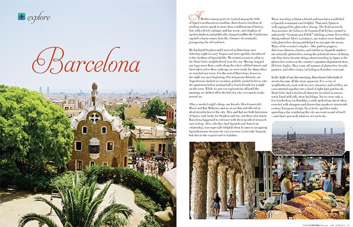 Barcelona, Simply Gluten-Free Magazine