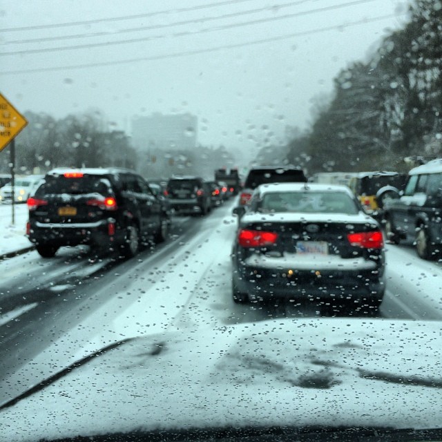 Stephen while stuck on an icy Hwy 280 for four hours. 