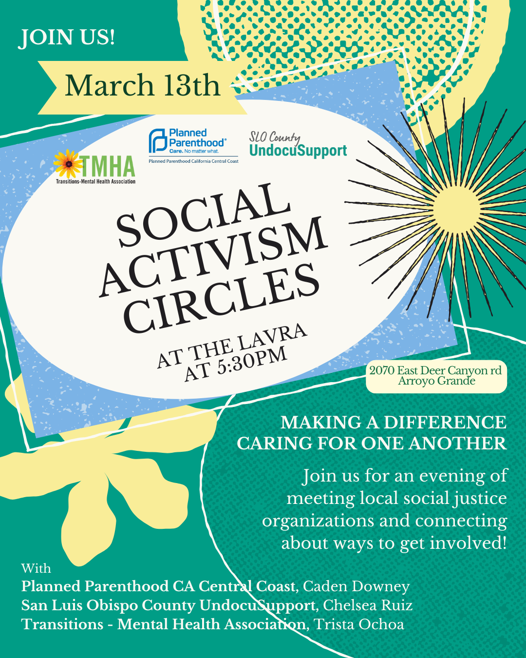 Caring for each other - Participatory circles with local organizations