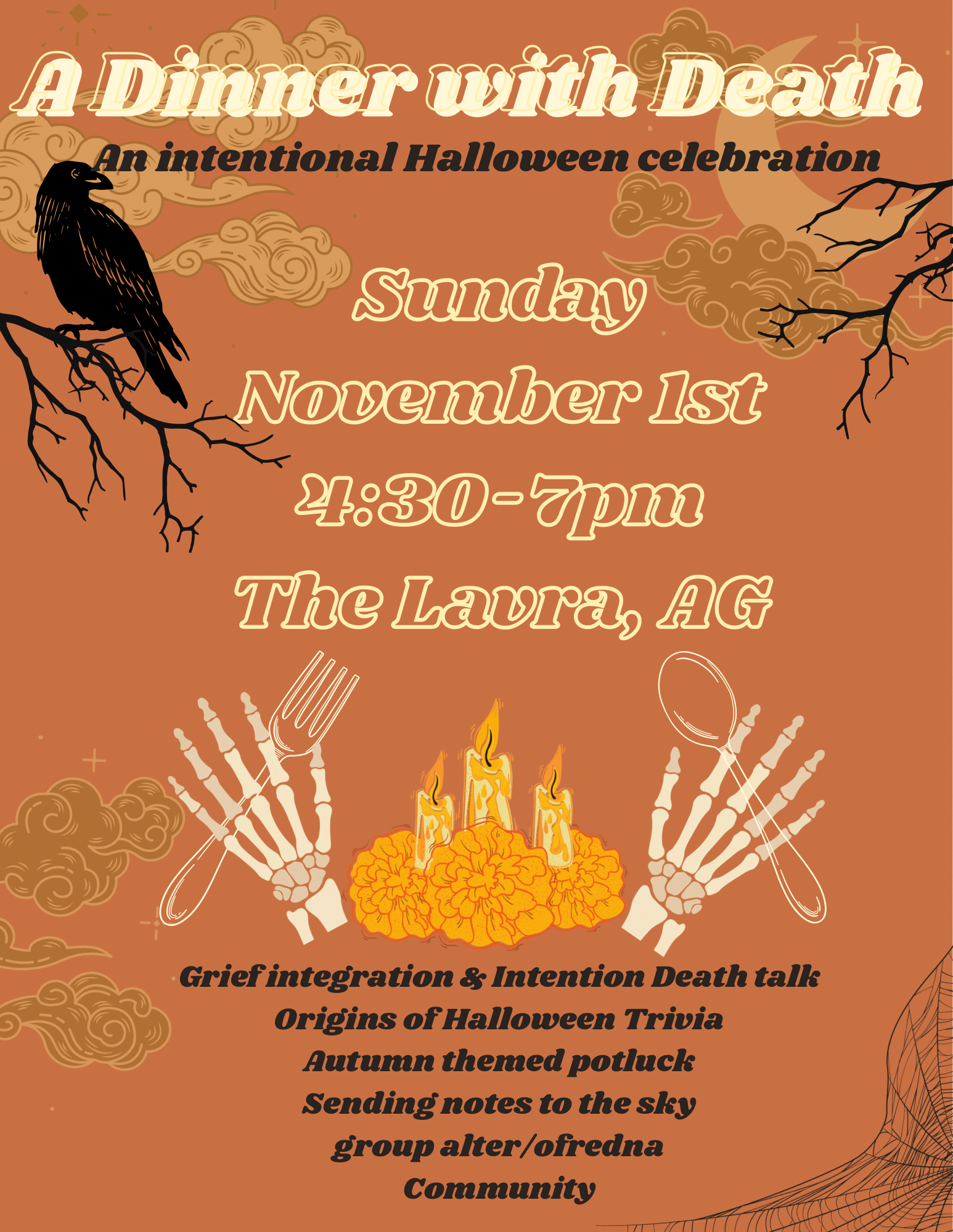 A Dinner with Death: Potluck &amp; Activities