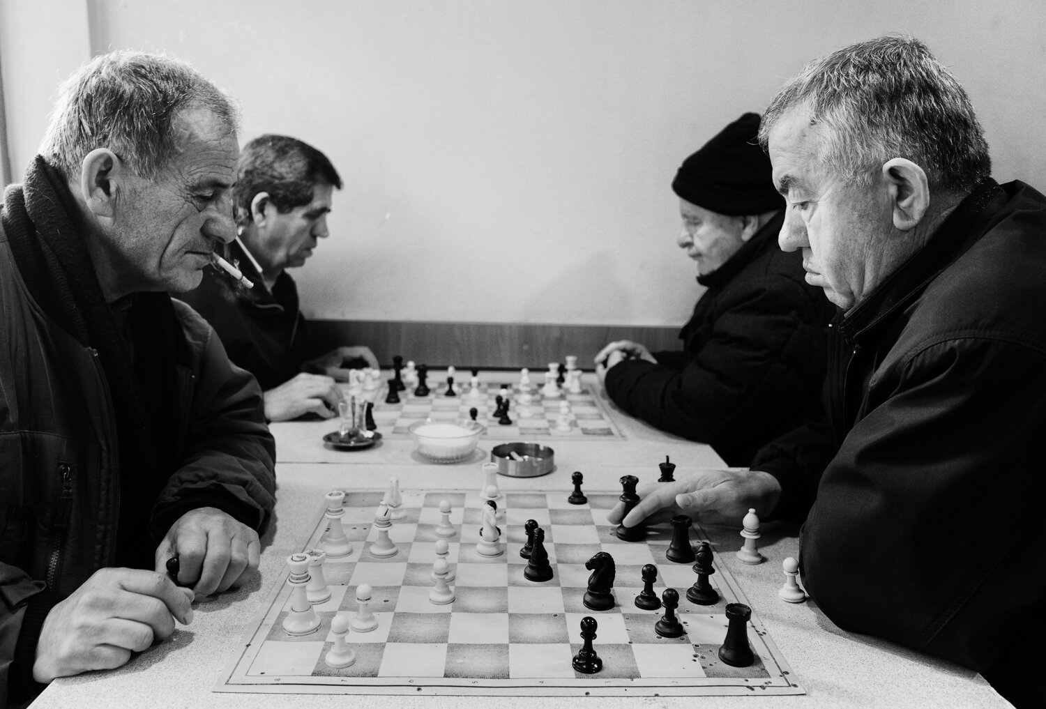  They are serious about chess—and smoking—here. When Adnan and I hung the photos, we had to take breaks from the smoke. We both went home feeling a bit sick. 2017. 