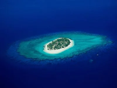 This is Tahiti. Or it could be a pretty visual cue for the word "insular".