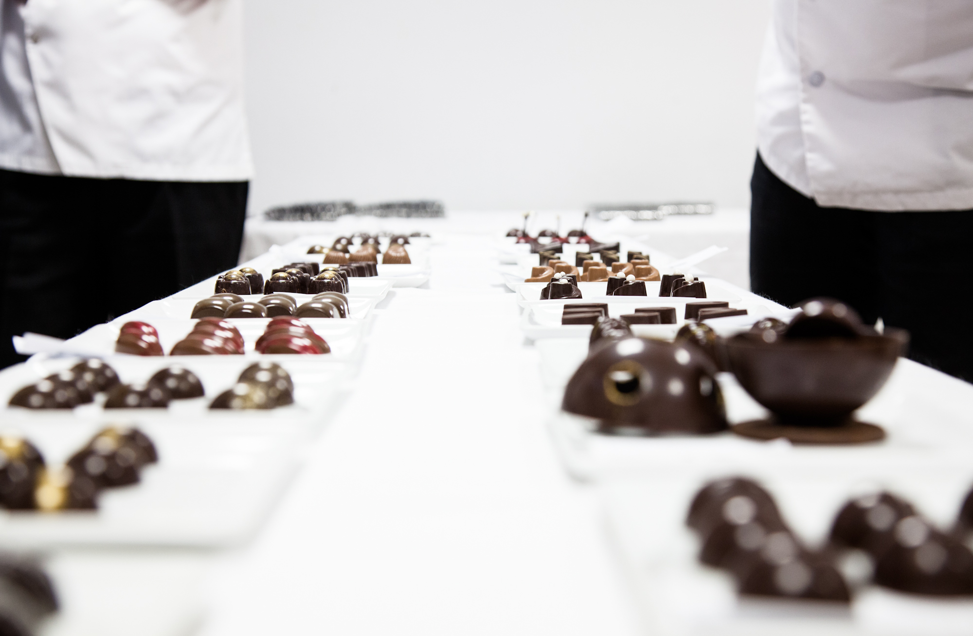  Les candidats doivent aussi réaliser des bonbons chocolats, présentés au jury. 