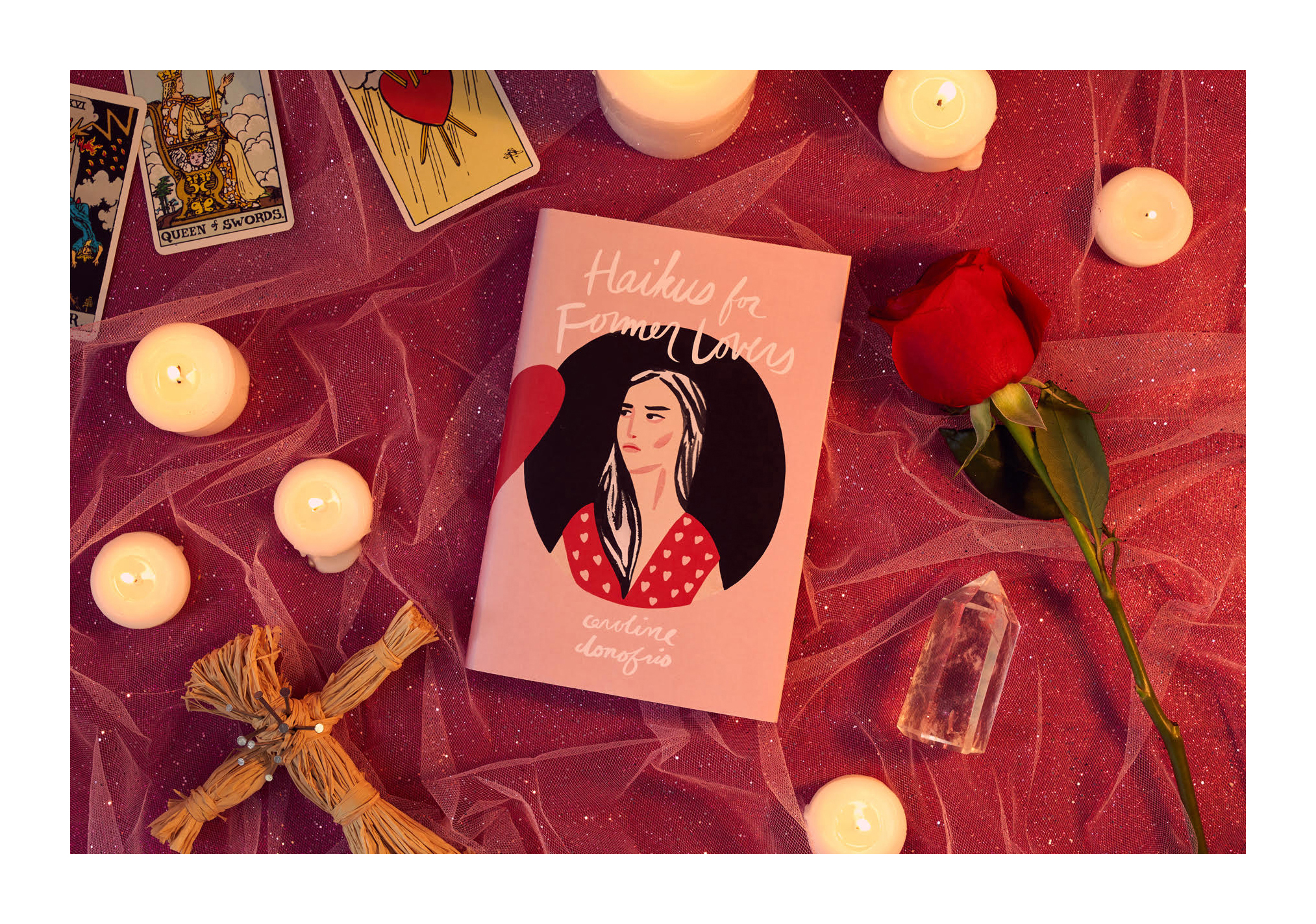 cover concept 1/3 for a compilation of haikus about dating in the tinder age, by caroline donofrio (this design was inspired by the tinder match graphic)