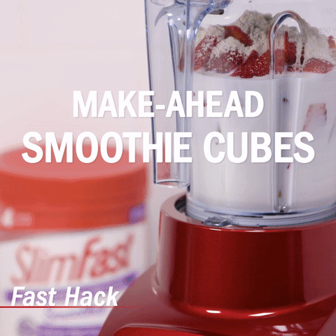 COPY : Save time by making a week's worth of smoothie cubes you can re-blend for breakfast in seconds! 