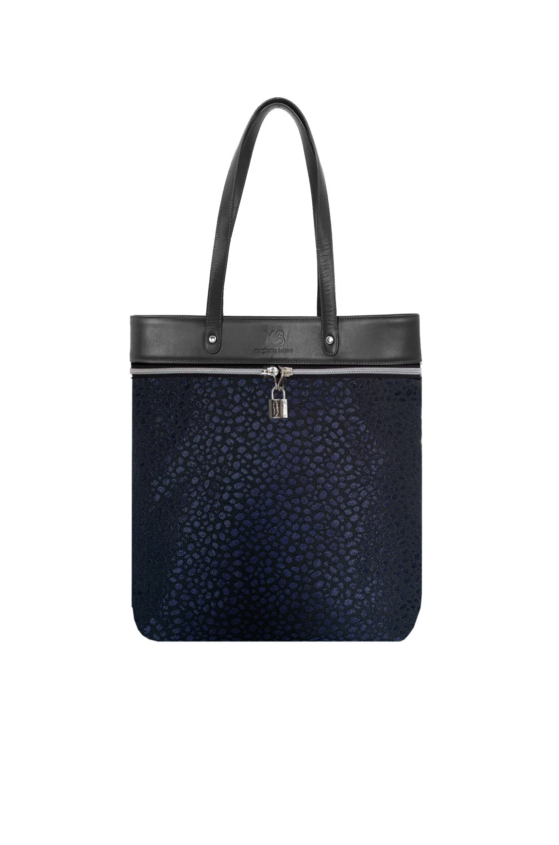 Be Wright Tote - Black - Blue Animalier