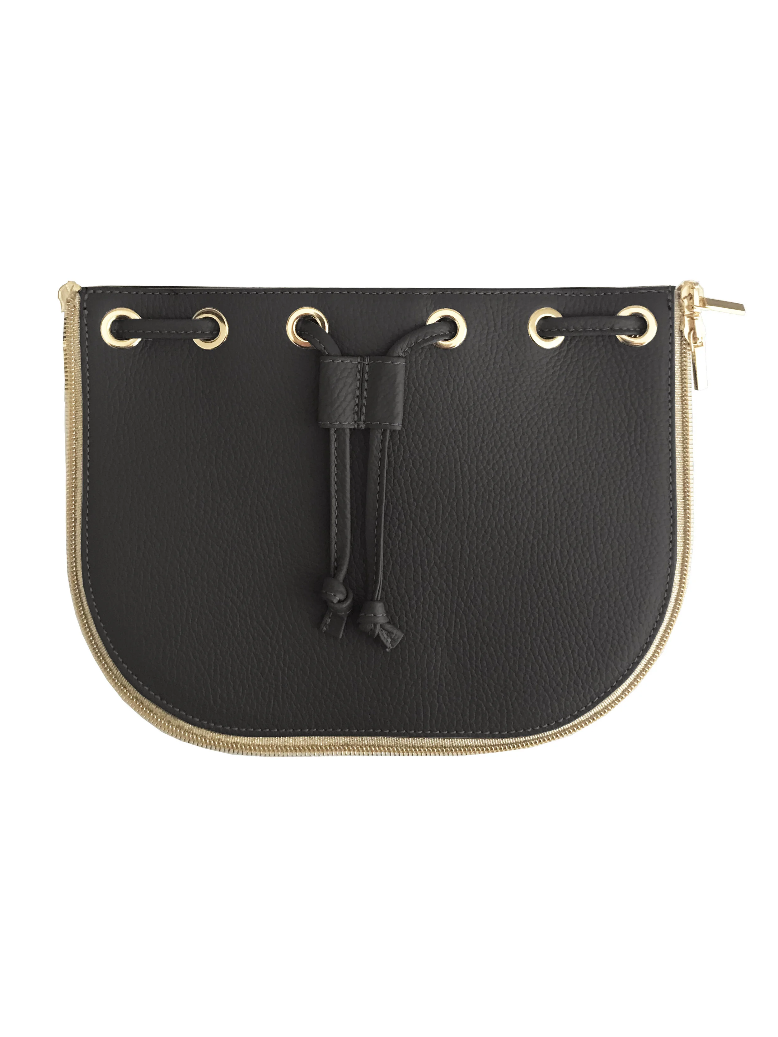 Be Wright Shoulder bag - Black Leather Leaves &amp; Chain