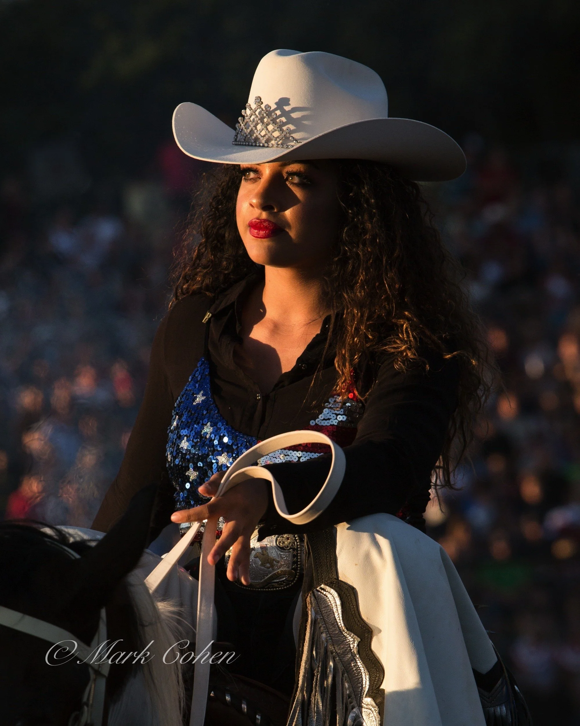 Cowgirl at sundown, Folsom  2017.jpg