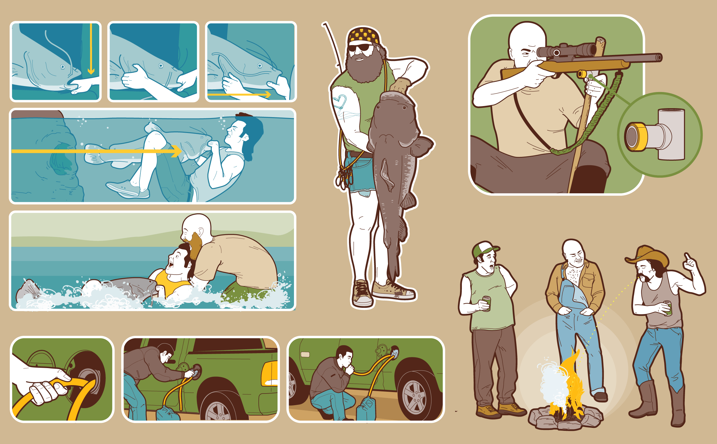 Conor-Buckley-Illustration-Field-And-Stream-Redneck-Manual.png