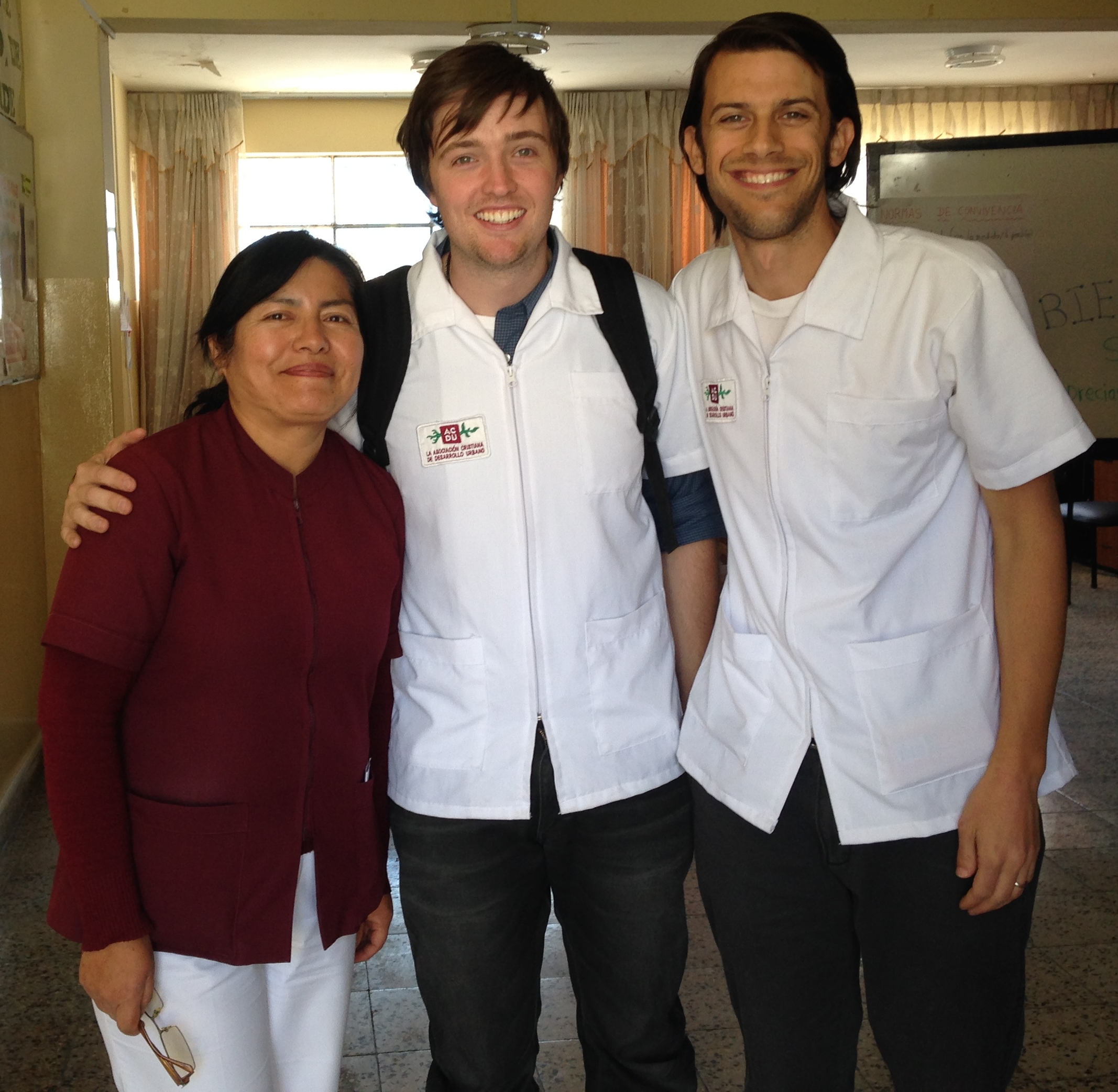 Andrew and Justin with Rosario who works with adolescents in Hunter. Rosario always makes time for us and is happy to help. She helped us get our first 10 patients!