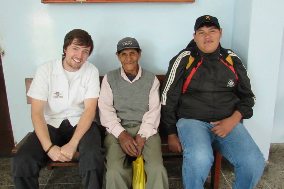 Andrew with two clients after consultation