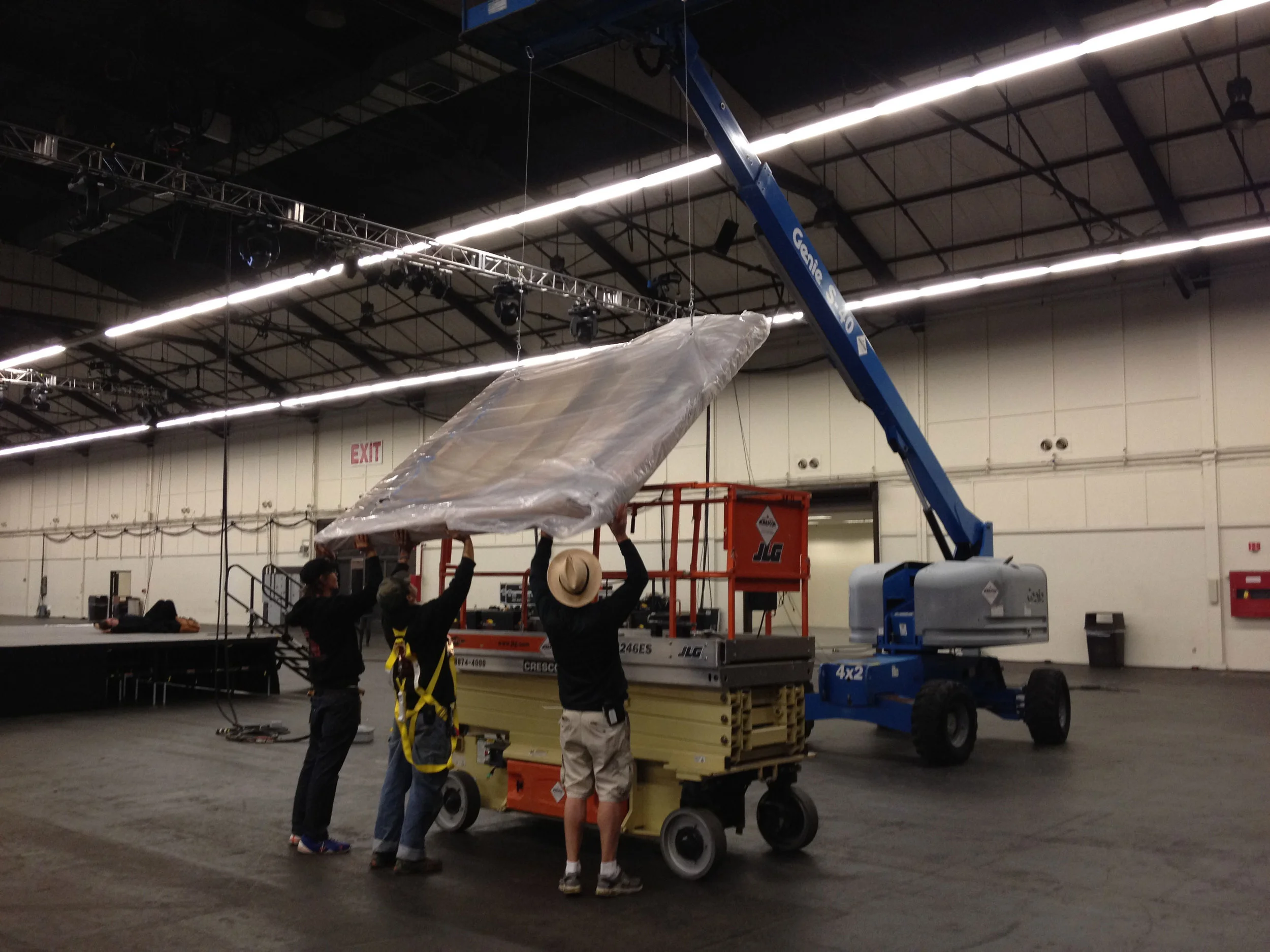 installing at maker faire