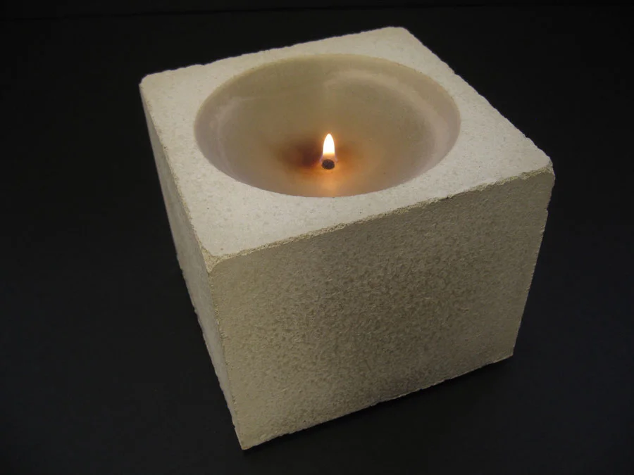 concrete candle