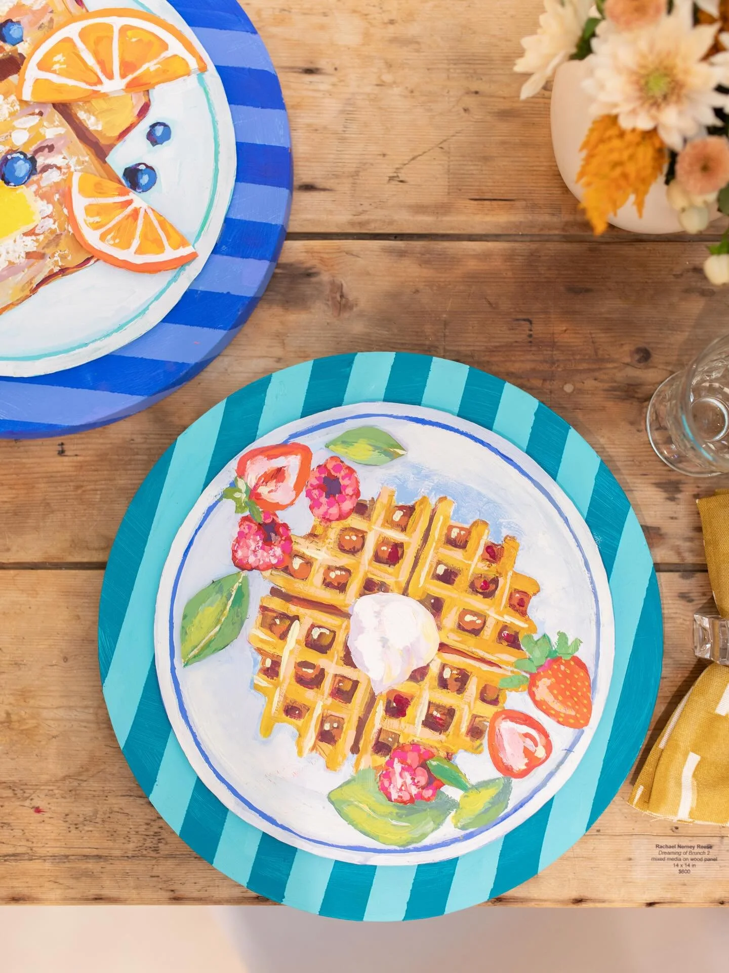 Love these shots captured by @kateblohm for the opening of &ldquo;Set The Table&rdquo; at @artandlightgallery last Friday! The show will be up through November 29th. Explore the collection online through the link in my bio 💓