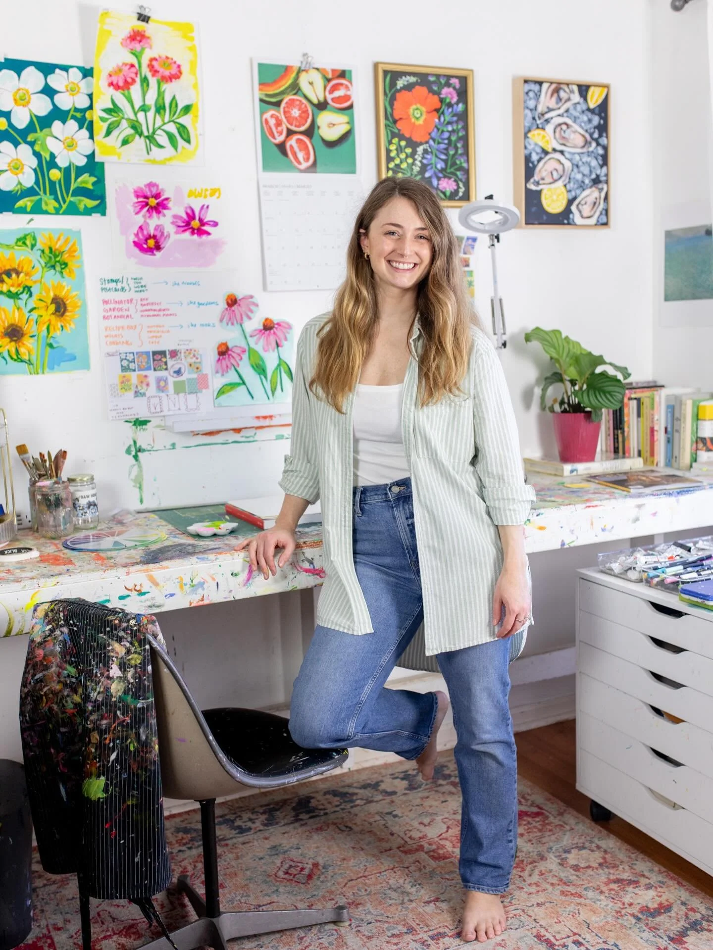 Nothing better than a studio visit from @kateblohm 📸❤️&zwj;🔥😻