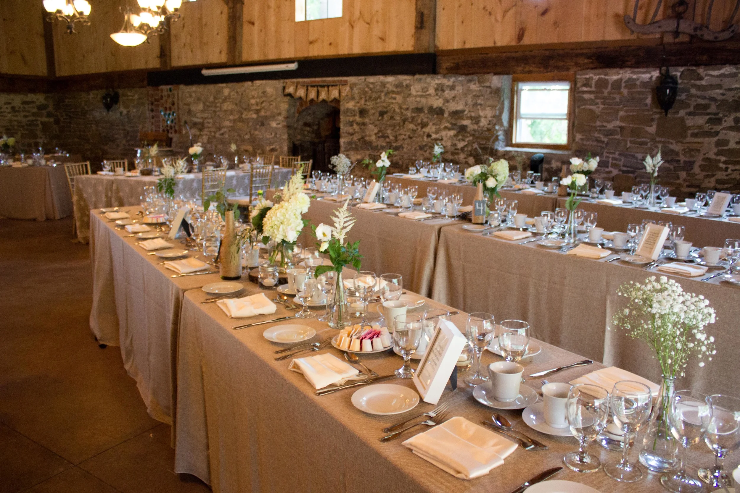 Inside at the reception