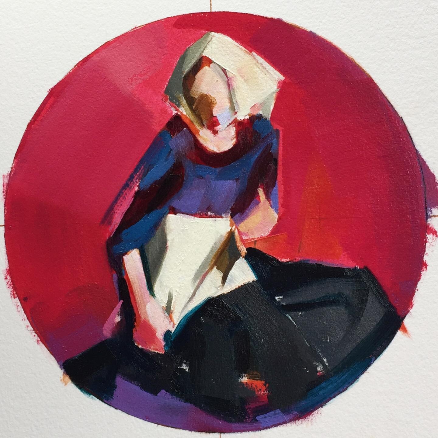 Oil study on arches paper - 20cm ⭕️