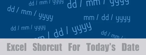 Shortcut To Insert Today S Date In Excel Thespreadsheetguru