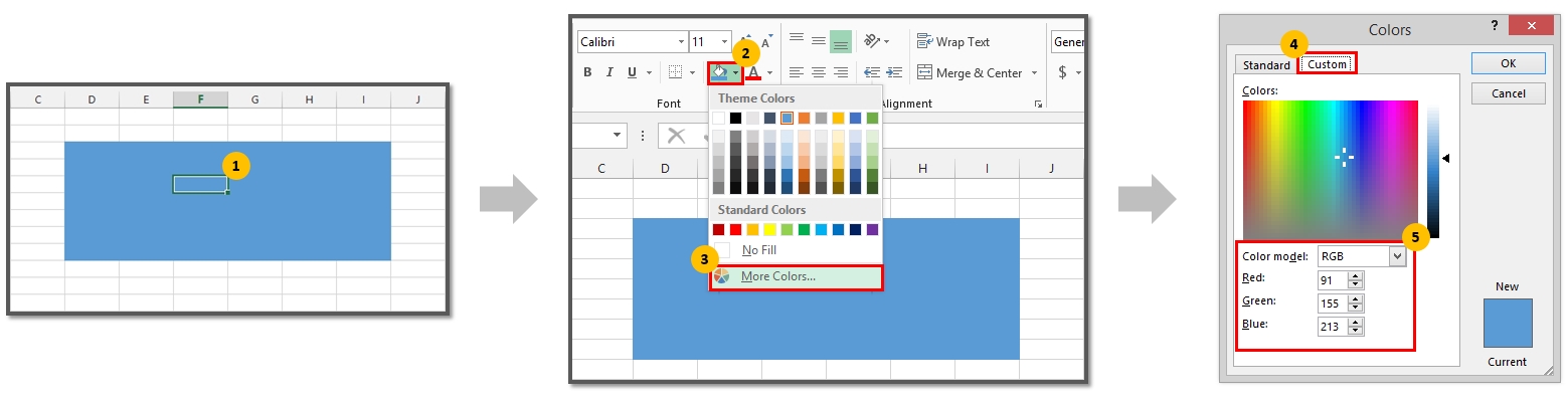 Retrieve Excel Cell S Font Fill Rgb Color Code The