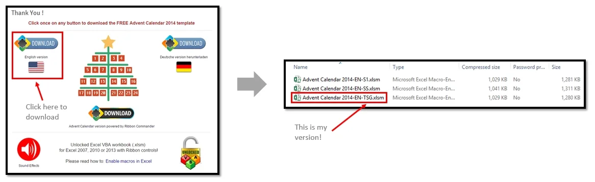 Countdown To Christmas With An Excel Advent Calendar