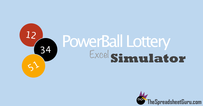 Excel PowerBall Lottery Simulator Spreadsheet