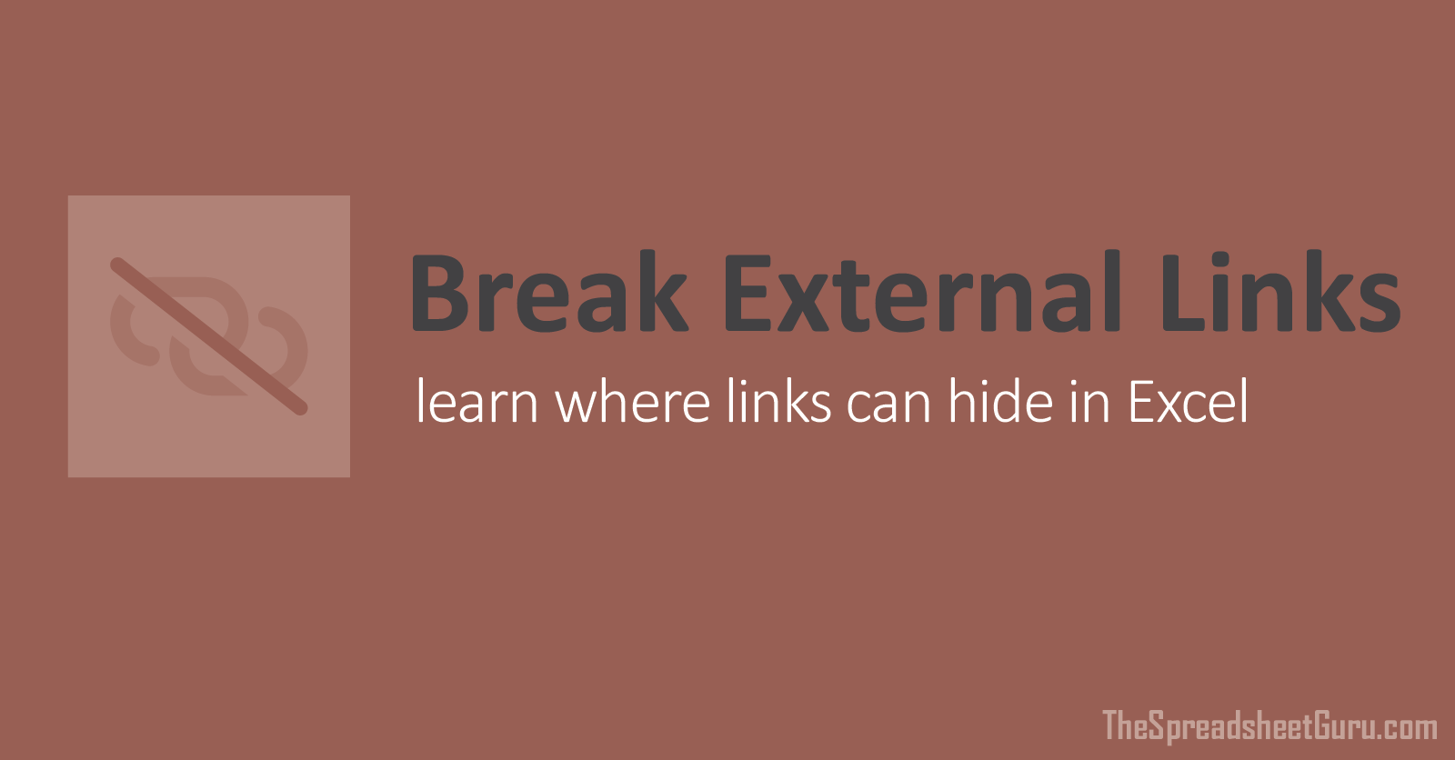Find And Break All External Links In Excel File [Guide 2022]