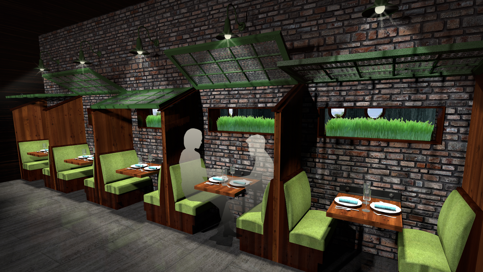 Vectorworks restaurant rendering