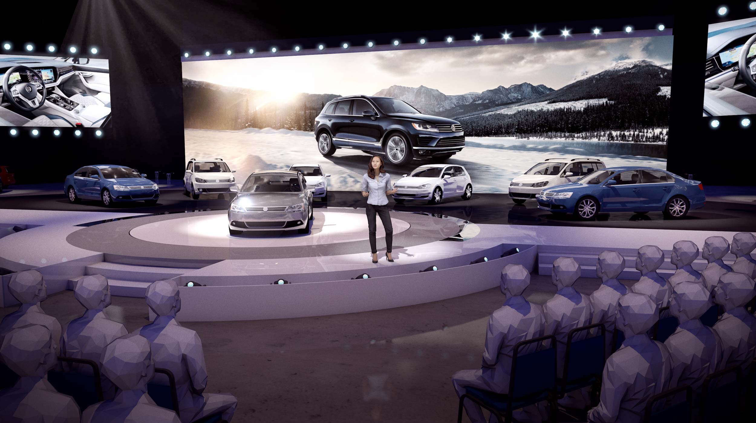 Vectorworks Rendering for Automotive Trade Show Event