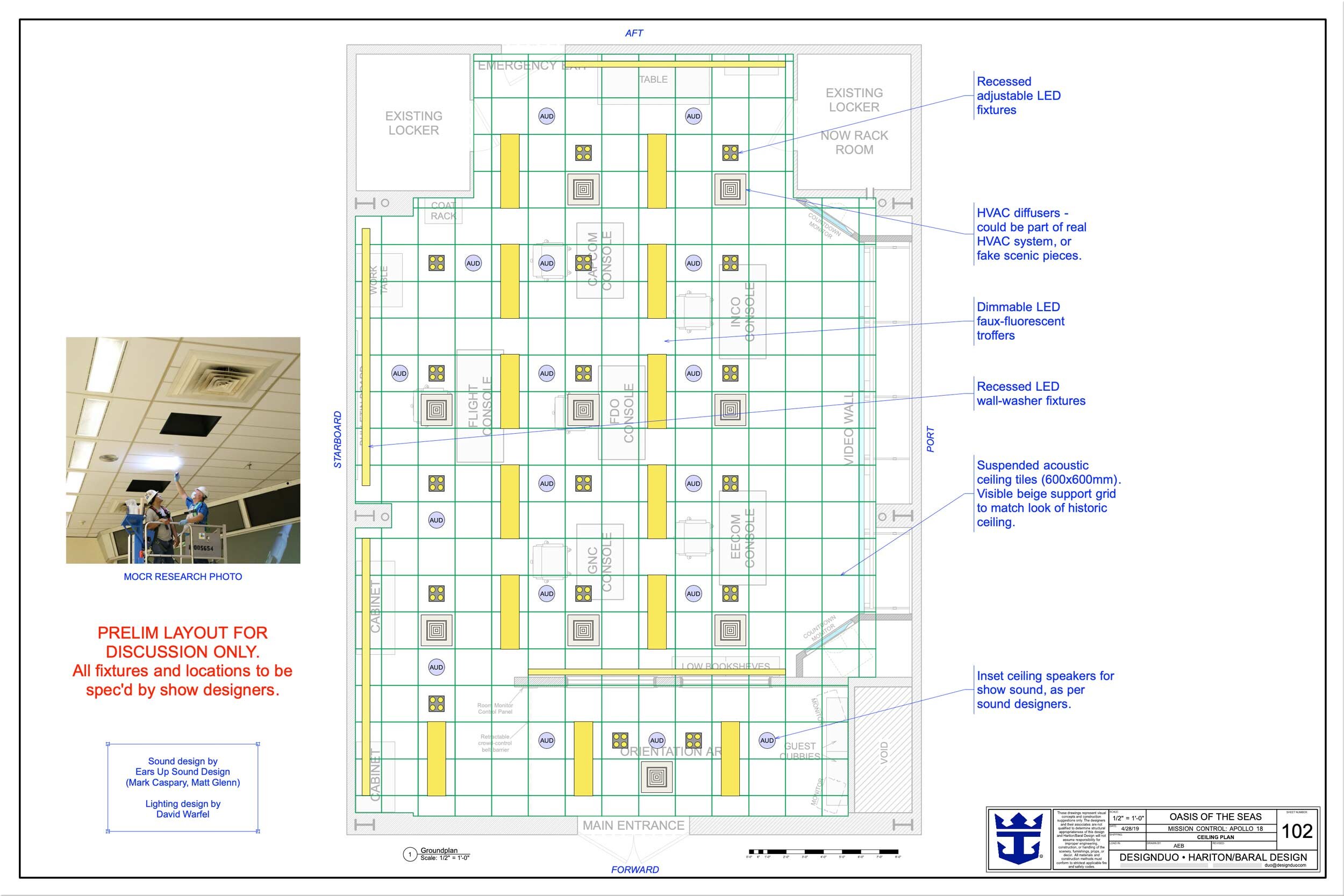 Escape Room Scenery Design Drafting