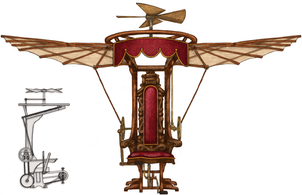  FLYING MACHINE - Sketch/Paint Elevation  Columbus: The Musical!  (Harmony of the Seas) 