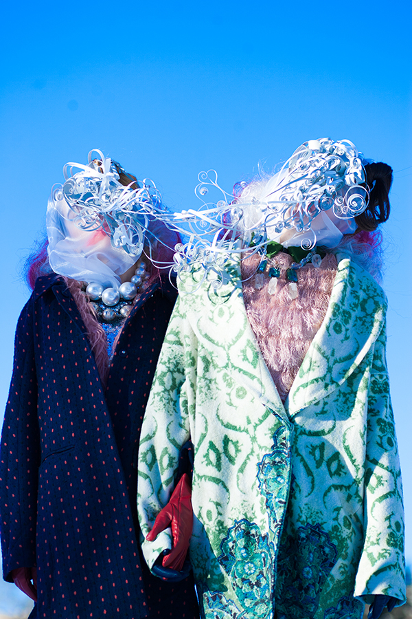 Photographer - Malorie Shmyr Hair Stylist - Kelli Bland Stylists - Malorie Shmyr and Sandra Shmyr Paper Masks by Malorie Shmyr Jewelery by Soul Tribe Adornment Models - Sarah Huffman and Lyra Brown