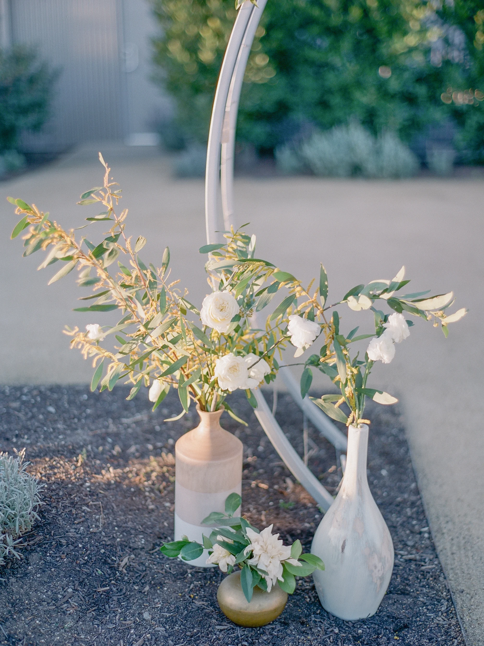 mid century wedding decor