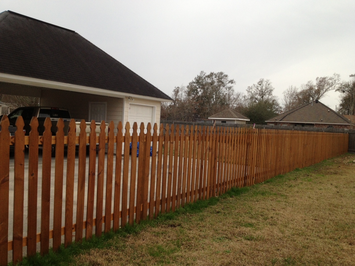 Baton Rouge Painter - Fence staining (after)