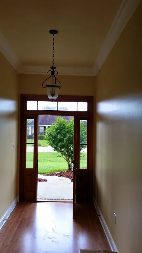 sneak peak of house entryway