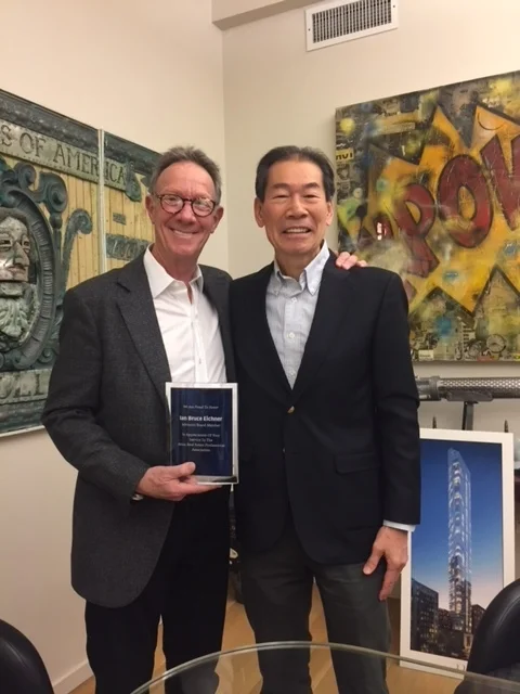 AREPA Advisory Board Member and Real Estate Developer Ian Bruce Eichner with Peter Wu
