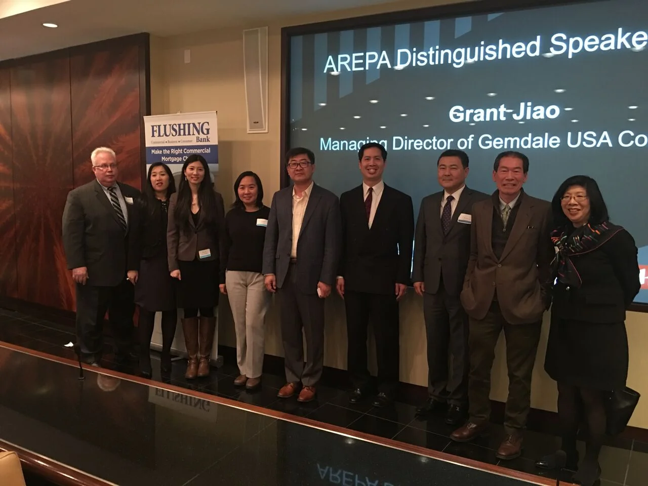 AREPA 9th Distinguished Speaker Event with Grant Jiao, Managing Director of Gemdale USA March 15, 2018