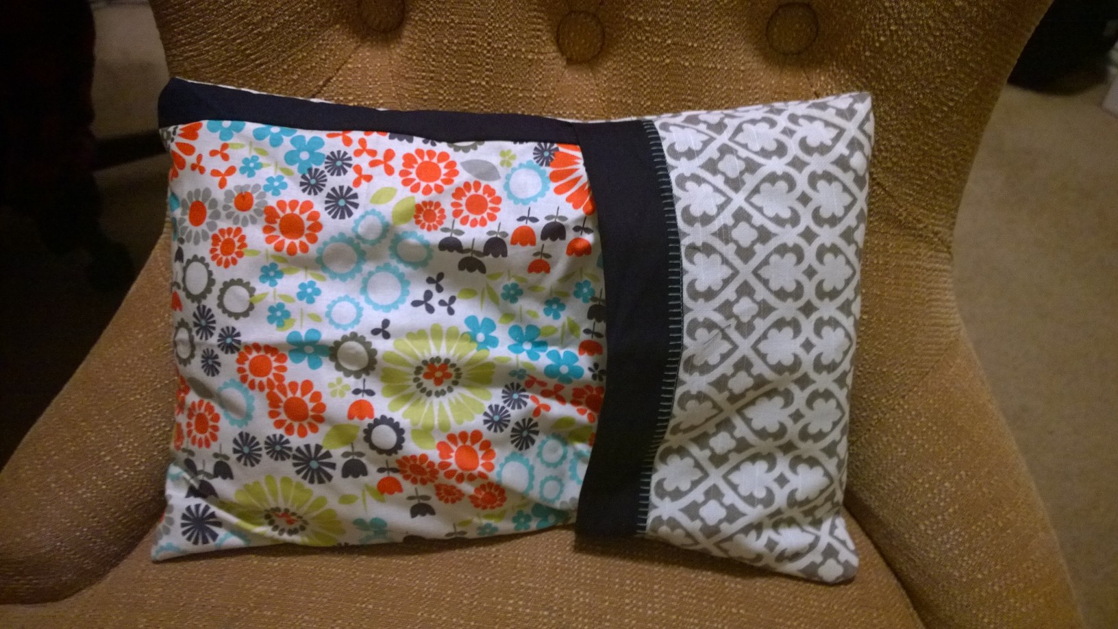 and have some fun with the back, mismatching the patterns