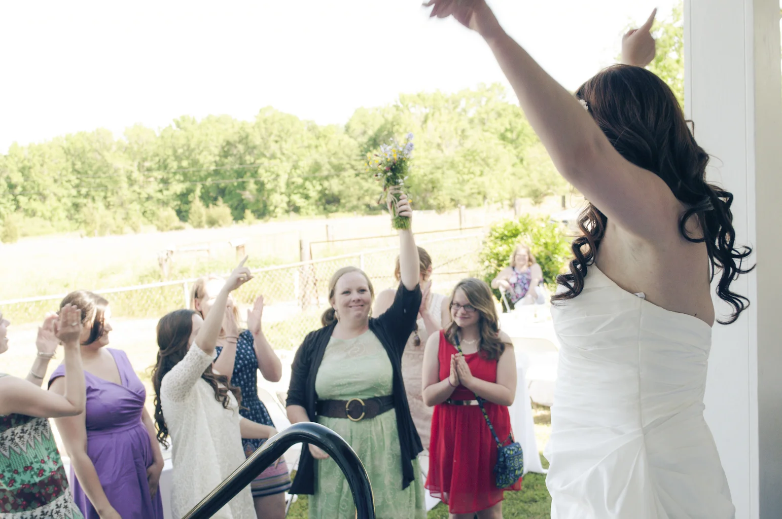 Best Friend Ash caught the bouquet!!! 