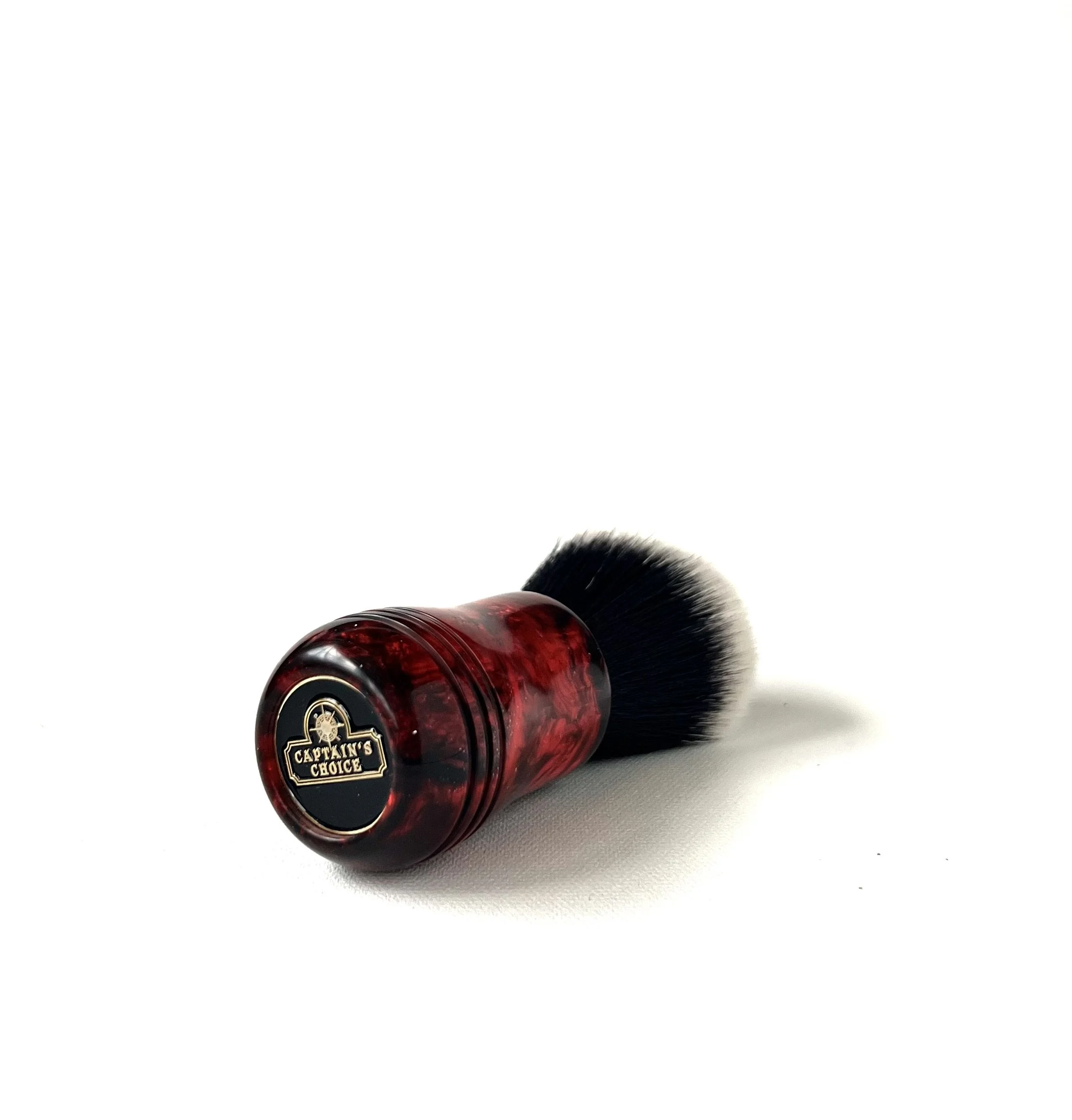 Captains Choice, Shave brush, Best shaving brush, Unique shave brush,  Smooth shaving brush, Red shaving brush,  Soft shave brush,