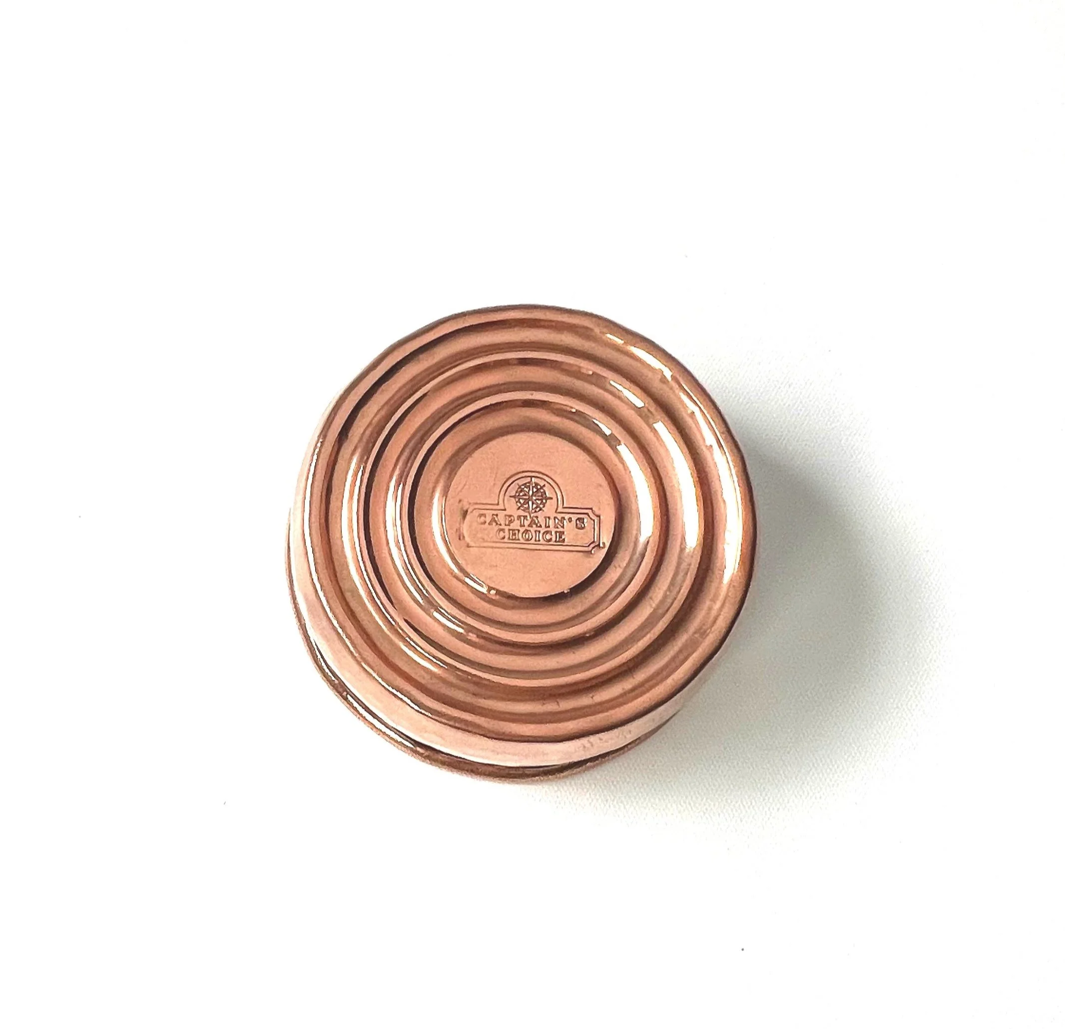 Captain's Choice, lather bowl, copper lather bowl, shaving bowl, wet shaving bowl, polished shaving bowl, shiny shaving bowl, best shaving bowl, best lather bowl