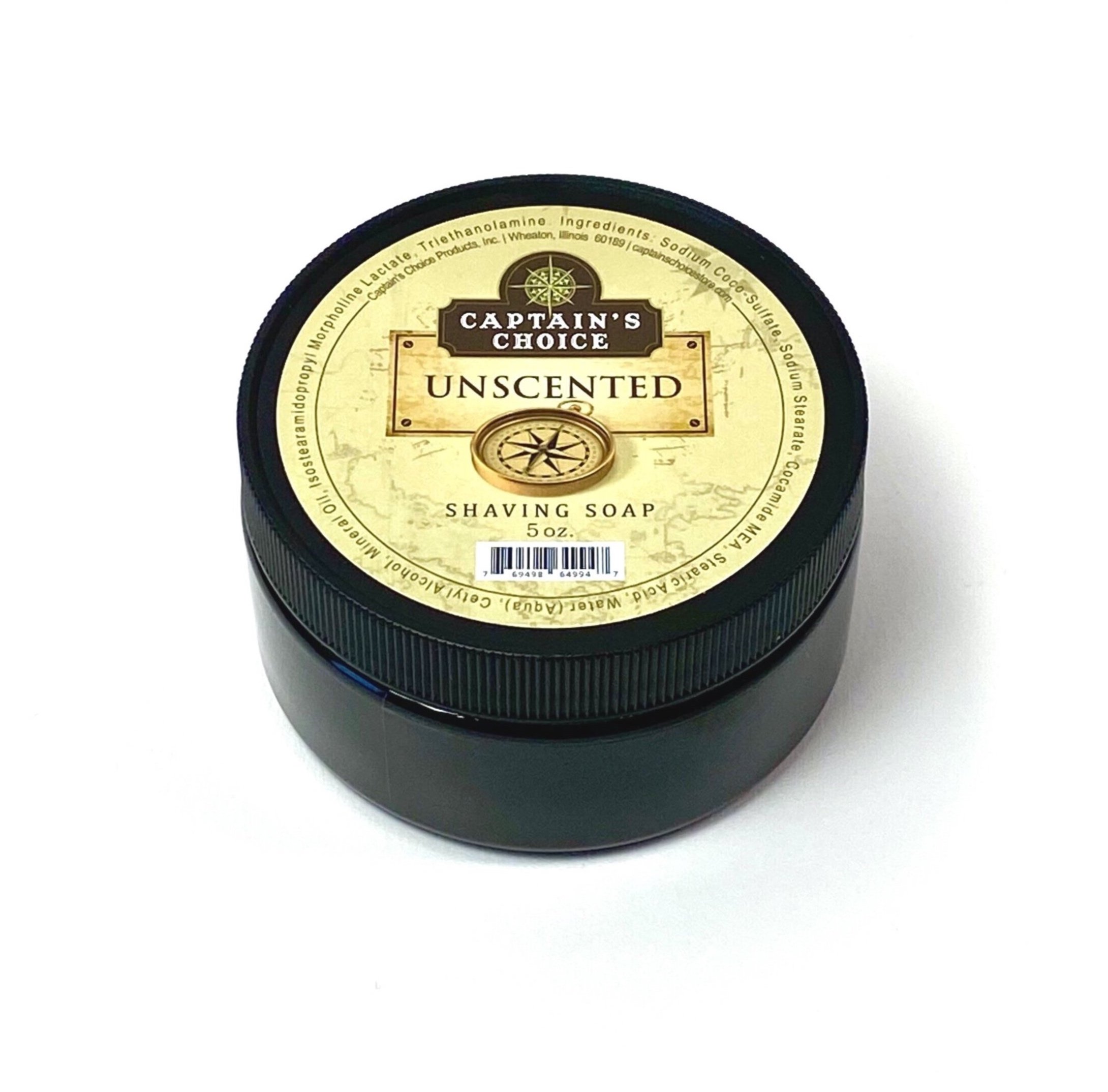 Unscented shaving soap, best shave soap, best shaving soap, cushioning, slick soap - Captain's Choice