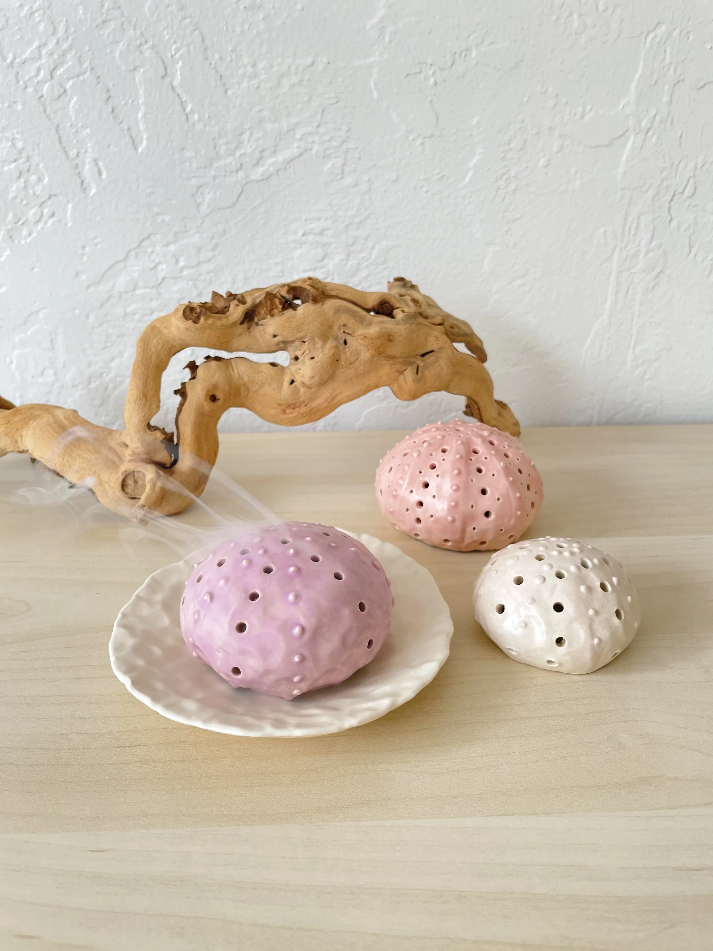 Urchin Incense Burner Set