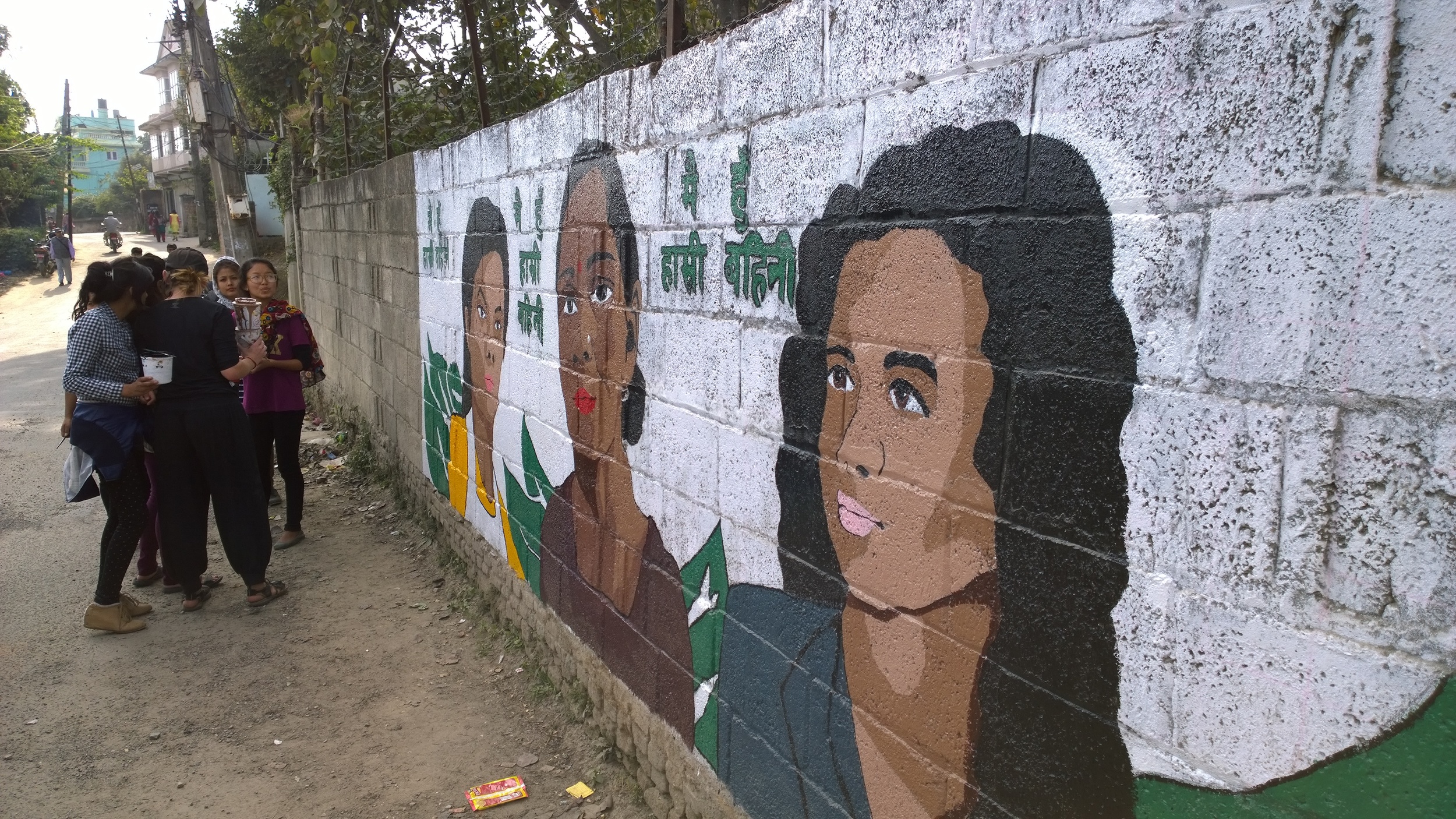 Kathmandu Nepal Recycling Collective Mural