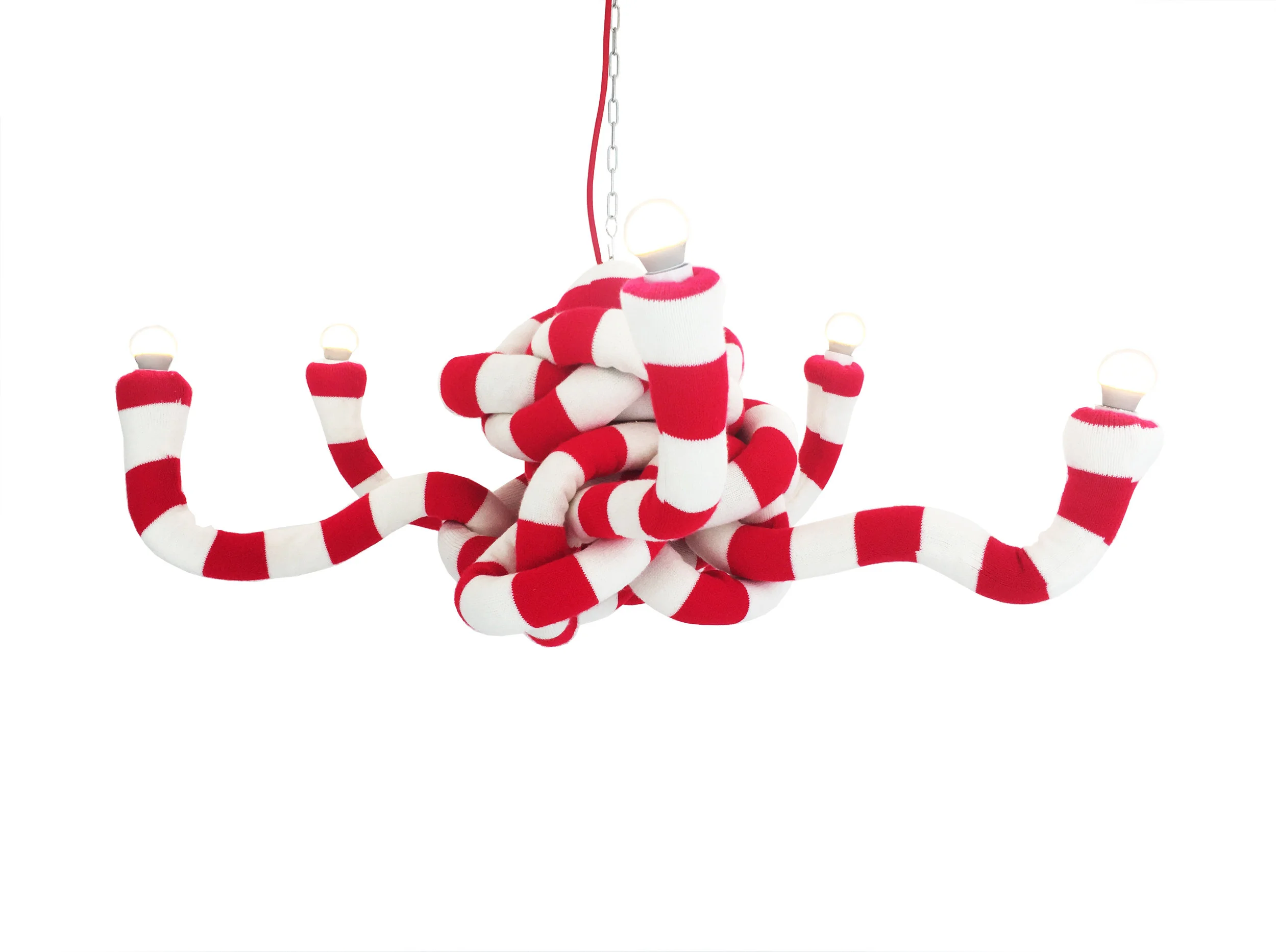 Knot Chandelier red and white.jpg