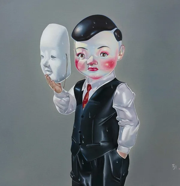 《成人礼物No.1》，图中的小男孩既年老又年轻。