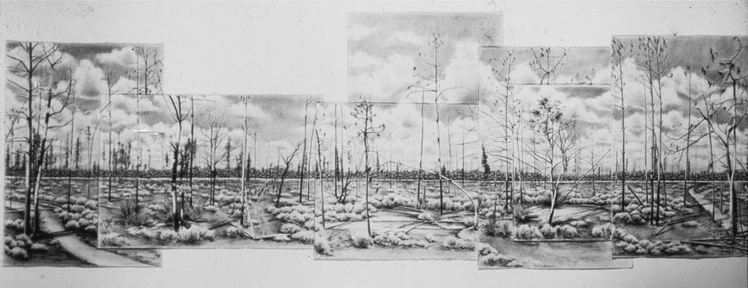 Aftermath of the Hurricane, 28.75" x 98.75"
