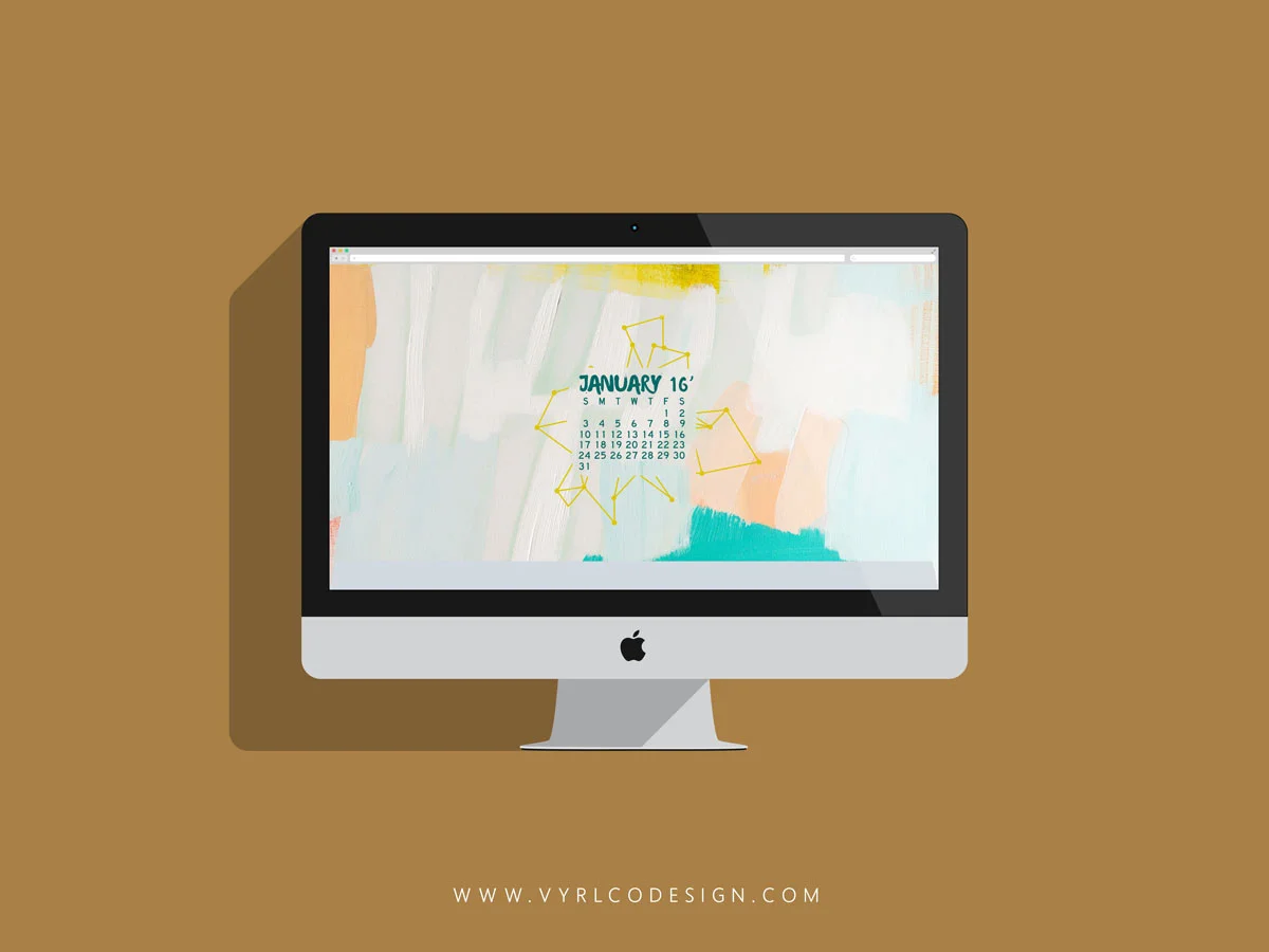 Happy New Year! + January Desktop Freebie