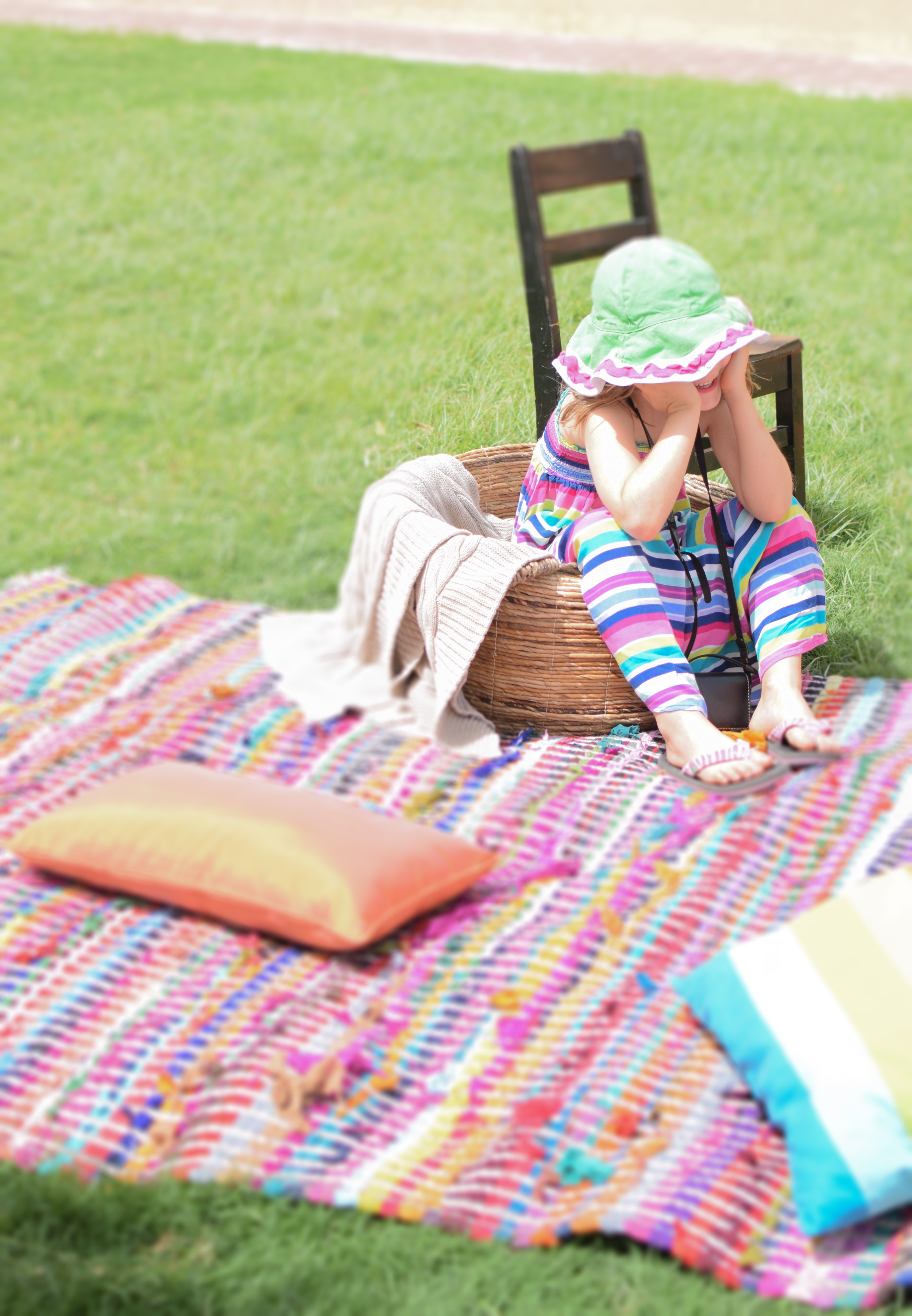 sophia helping me with a photo shoot. taking a break.